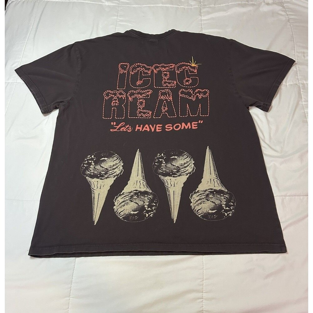 Ice Cream T Shirt XL Brown Billionaire Boys Club Let's Have Some Distressed Y2K